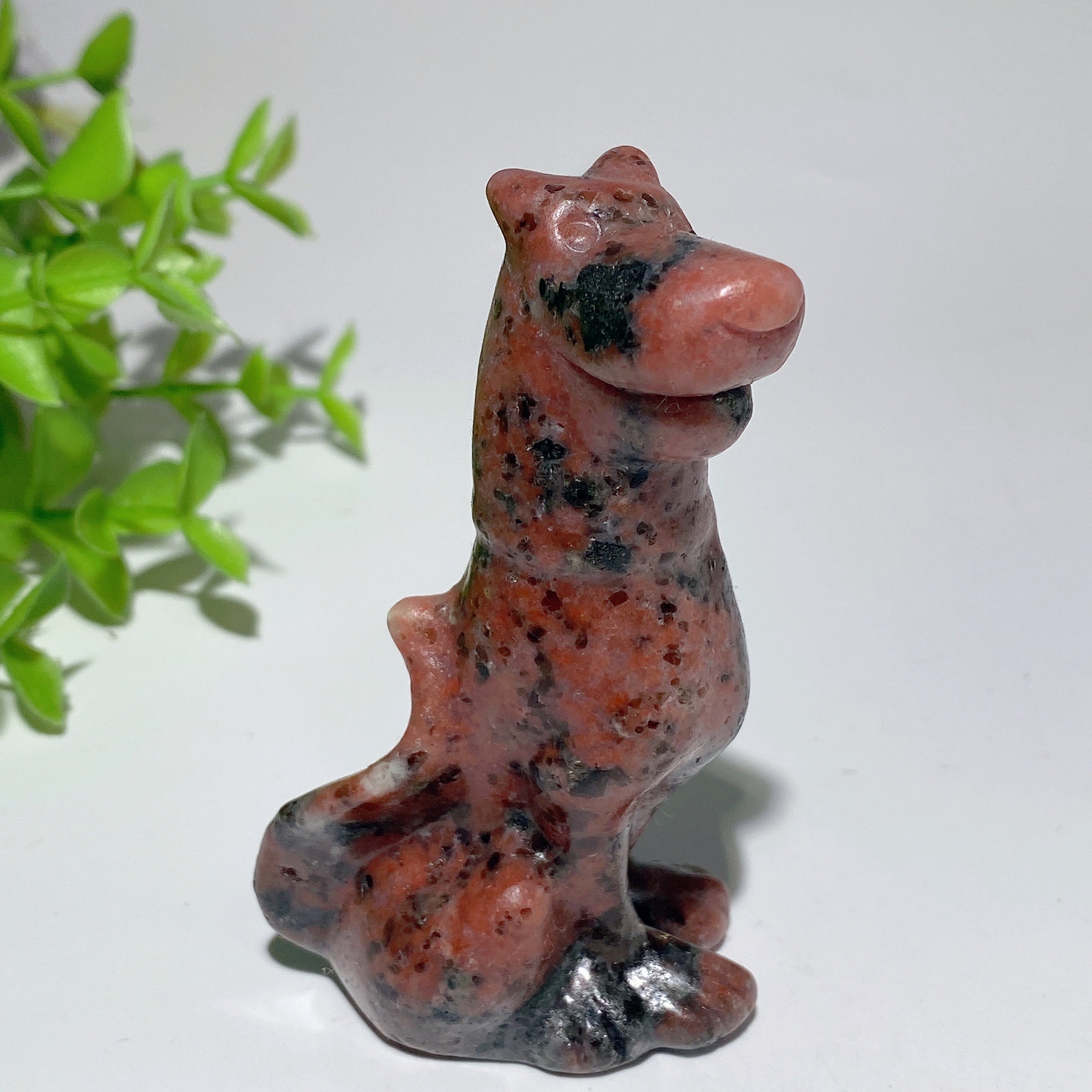 3.1 inch Mixed Crystal Dog Sculpture for Healing Energy