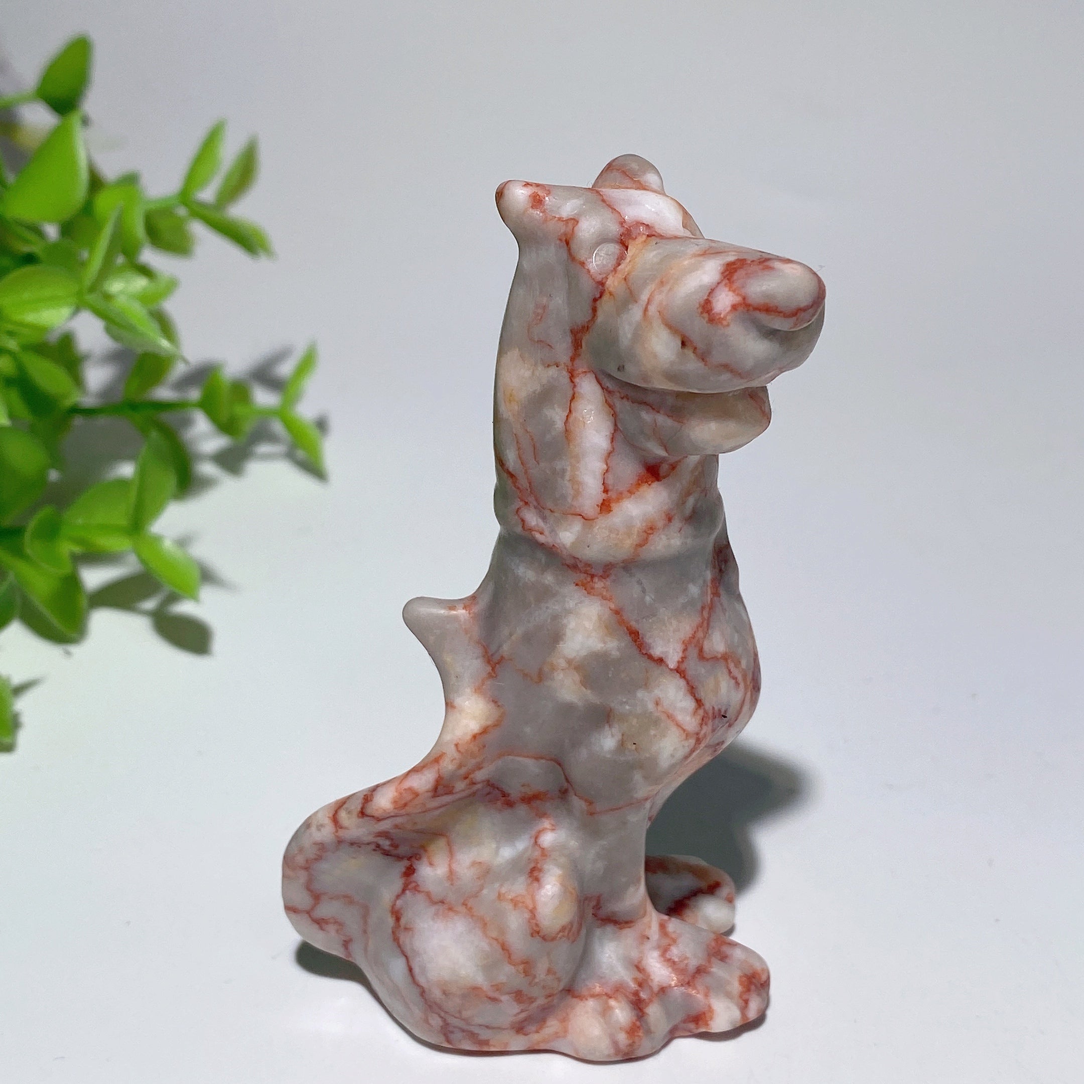 3.1 inch Mixed Crystal Dog Sculpture for Healing Energy