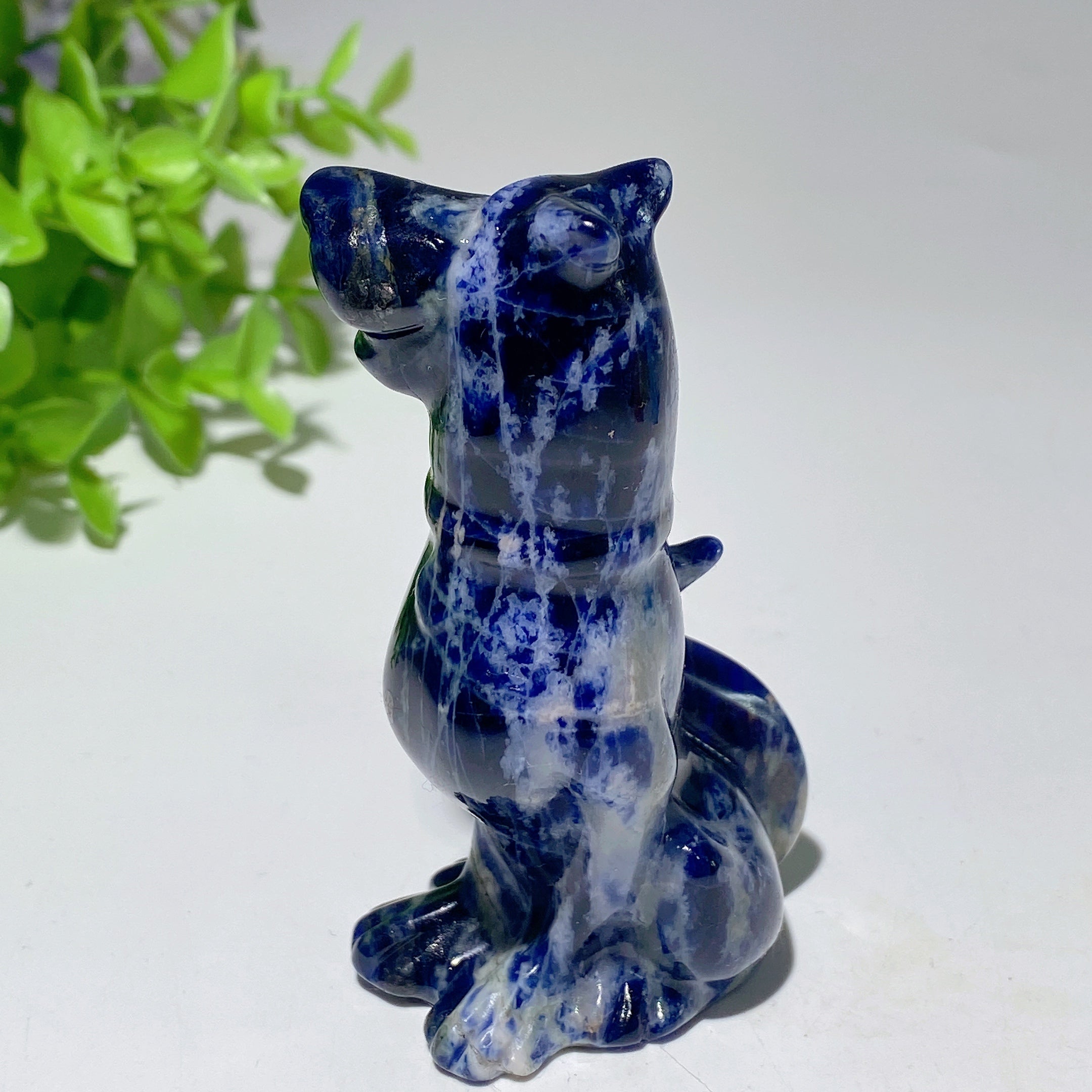 3.1 inch Mixed Crystal Dog Sculpture for Healing Energy