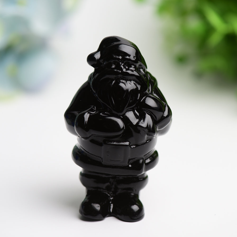 3.1 Inch Mixed Crystal Santa Claus Figurine