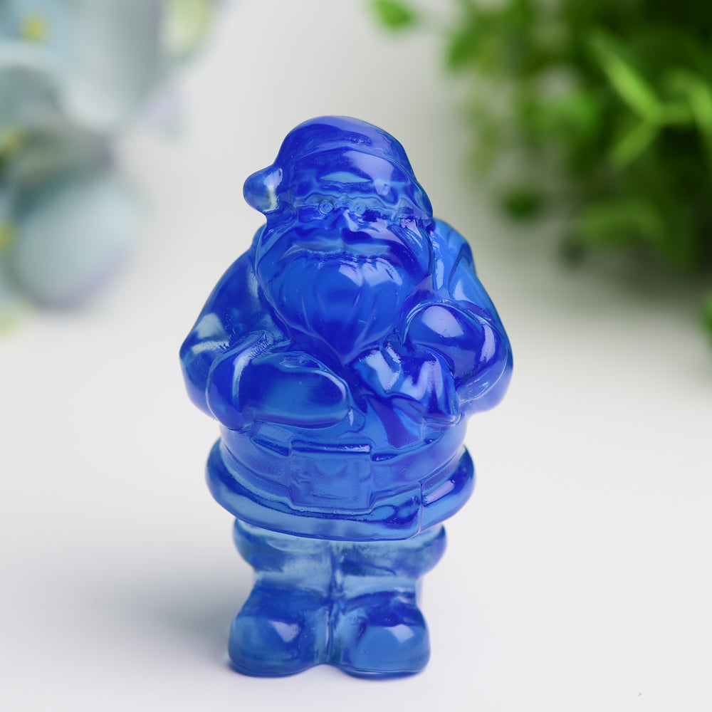 3.1 Inch Mixed Crystal Santa Claus Figurine