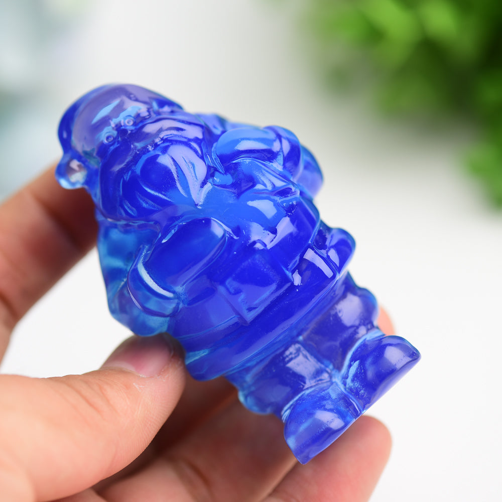 3.1 Inch Mixed Crystal Santa Claus Figurine