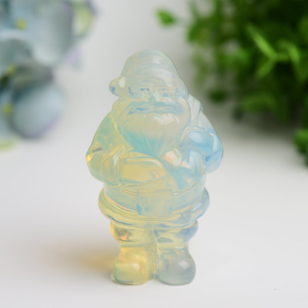 3.1 Inch Mixed Crystal Santa Claus Figurine