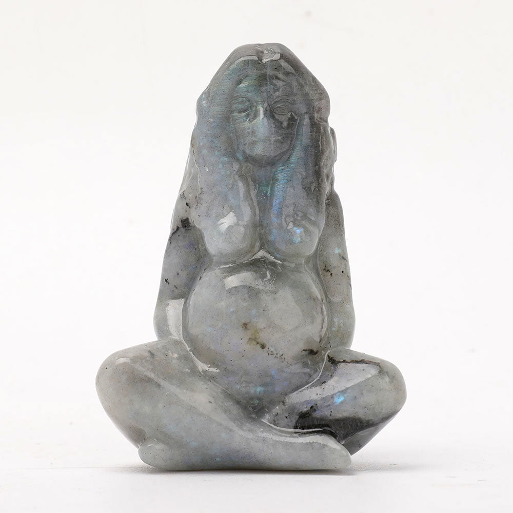 3.1" Labradorite Crystal Figurine Carving for Healing