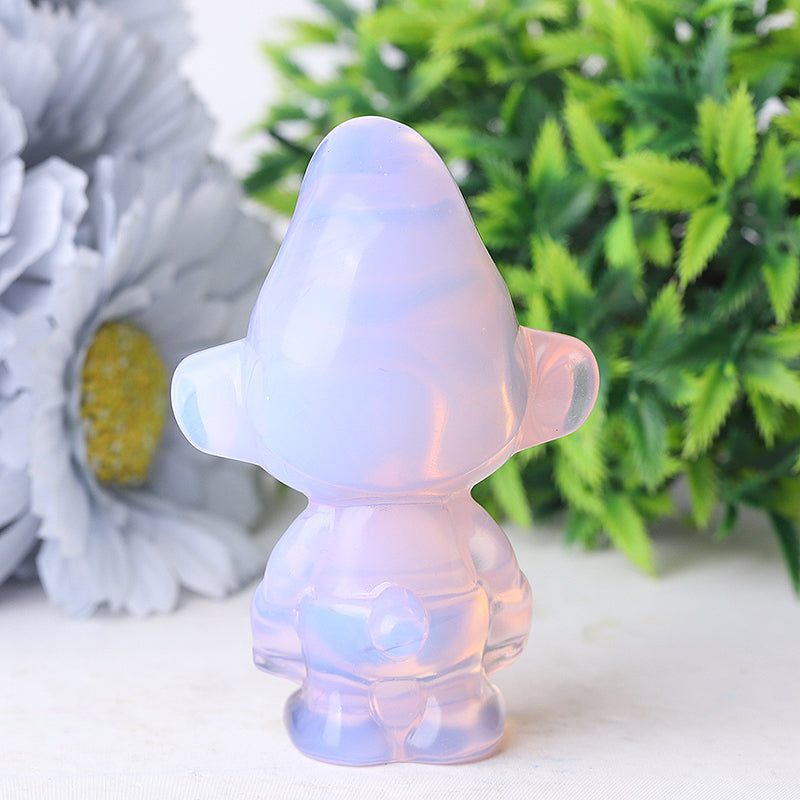 3.18 Inch Pink Opalite Crystal Figurine Carving