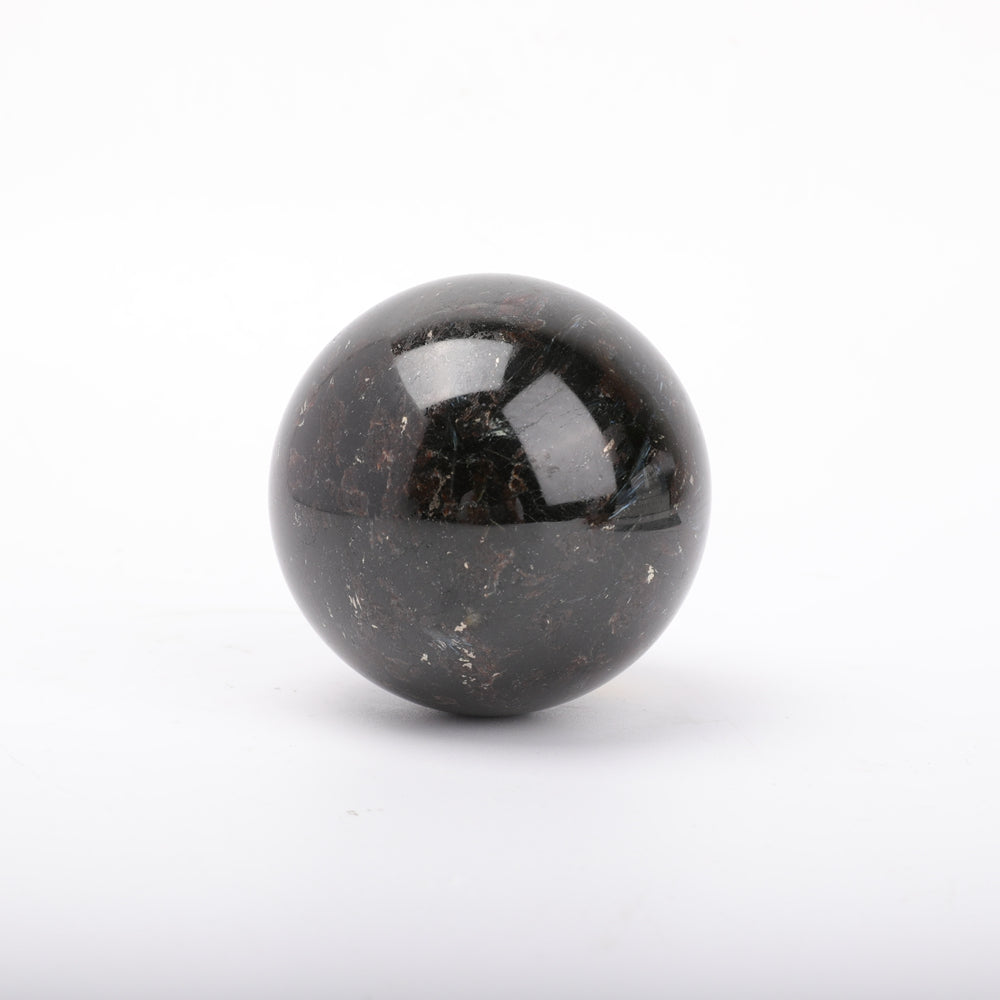 3.2" Astrophlite Sphere with Wooden Stand for Healing and Decor