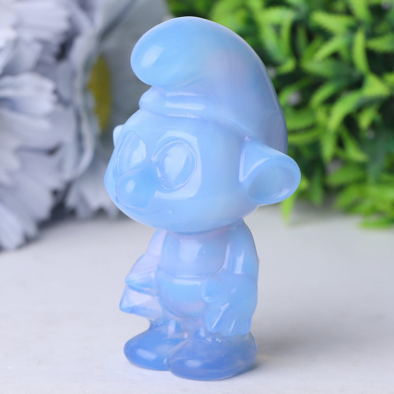 3.2 inch Blue Opalite Crystal Figurine Carving