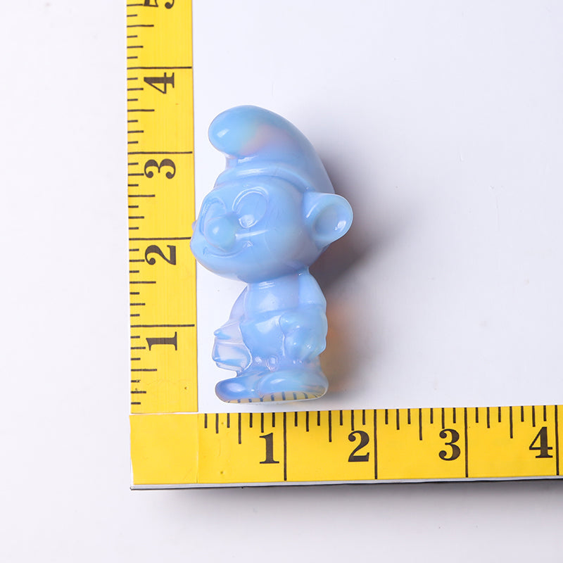 3.2 inch Blue Opalite Crystal Figurine Carving