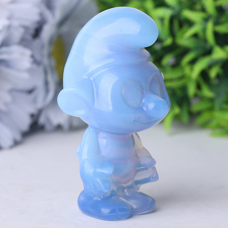 3.2 inch Blue Opalite Crystal Figurine Carving