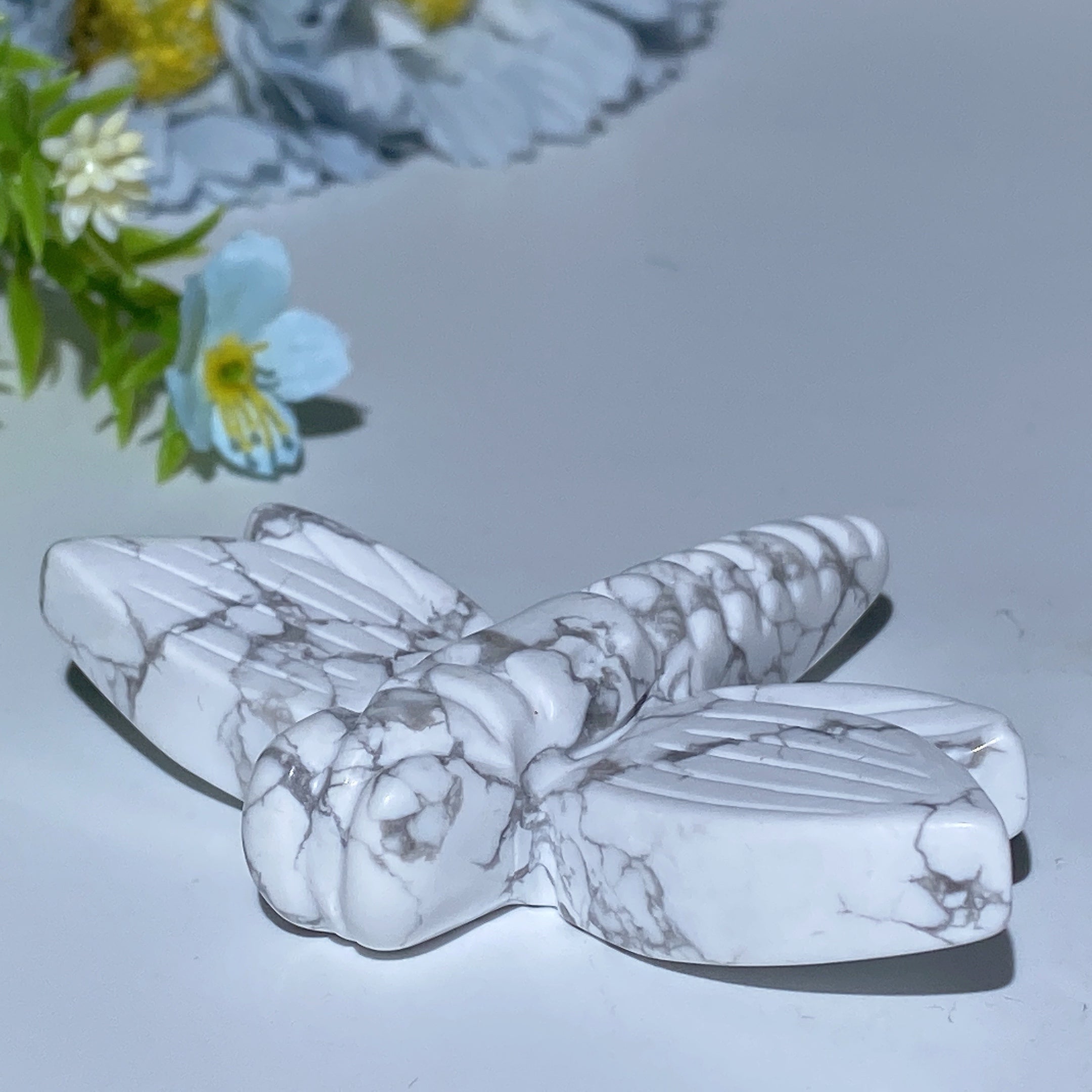 3.2 inch Mixed Crystal Dragonfly Carvings for Healing