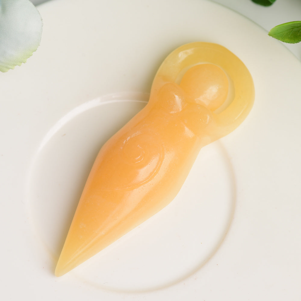 3.2-inch Mixed Crystal Goddess Figurine Carvings for Healing