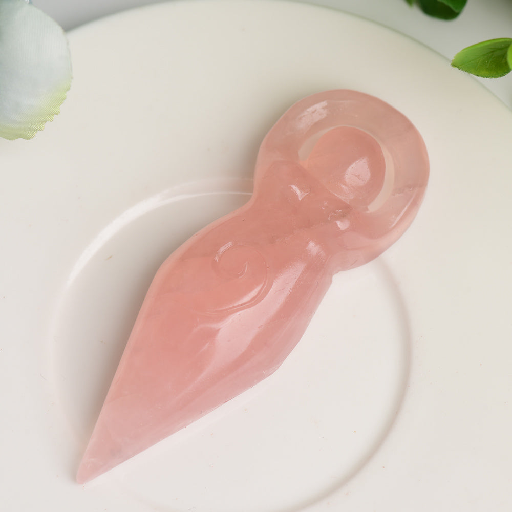 3.2-inch Mixed Crystal Goddess Figurine Carvings for Healing