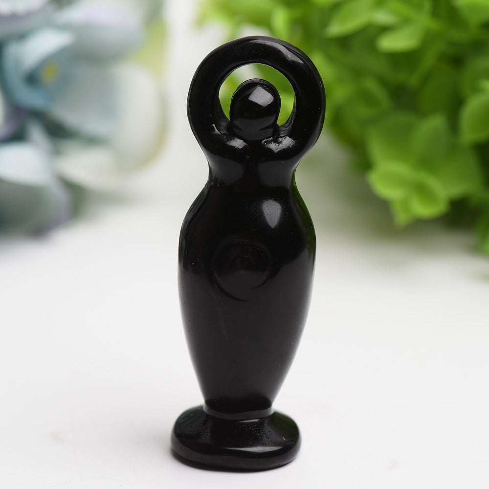 3.2in Mixed Crystal Goddess Figurine for Healing & Decor