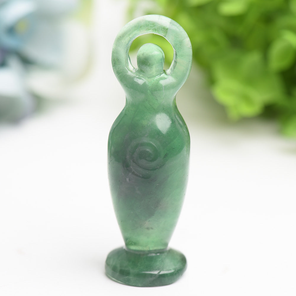 3.2in Mixed Crystal Goddess Figurine for Healing & Decor