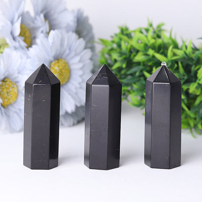 3.2inch Shungite Healing Crystal Tower for Aura Balance