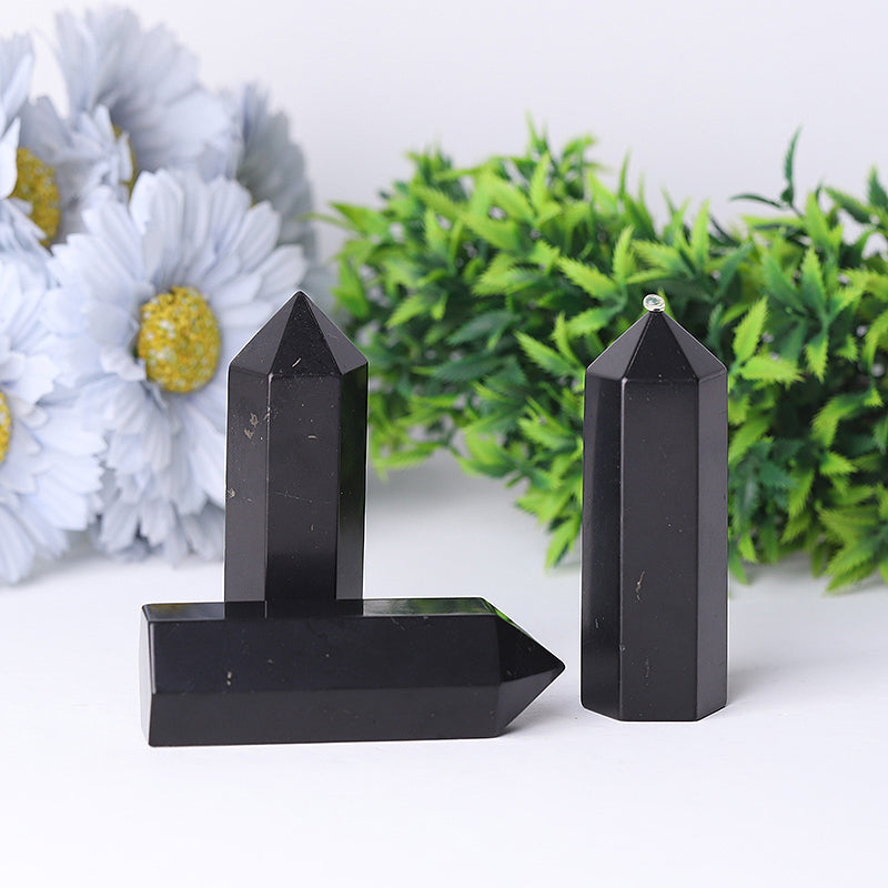 3.2inch Shungite Healing Crystal Tower for Aura Balance