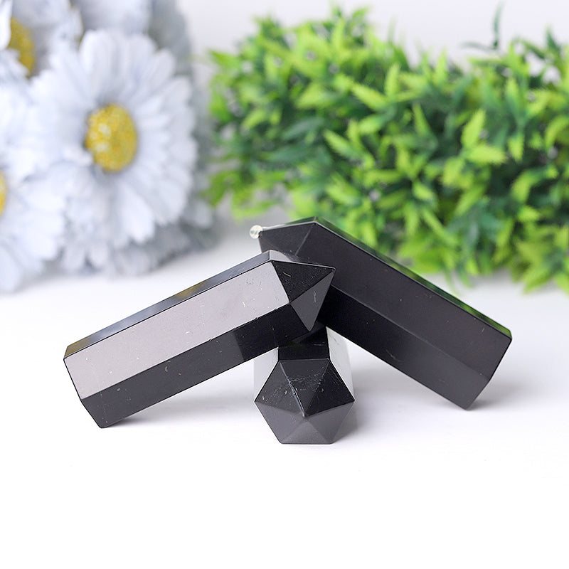 3.2inch Shungite Healing Crystal Tower for Aura Balance