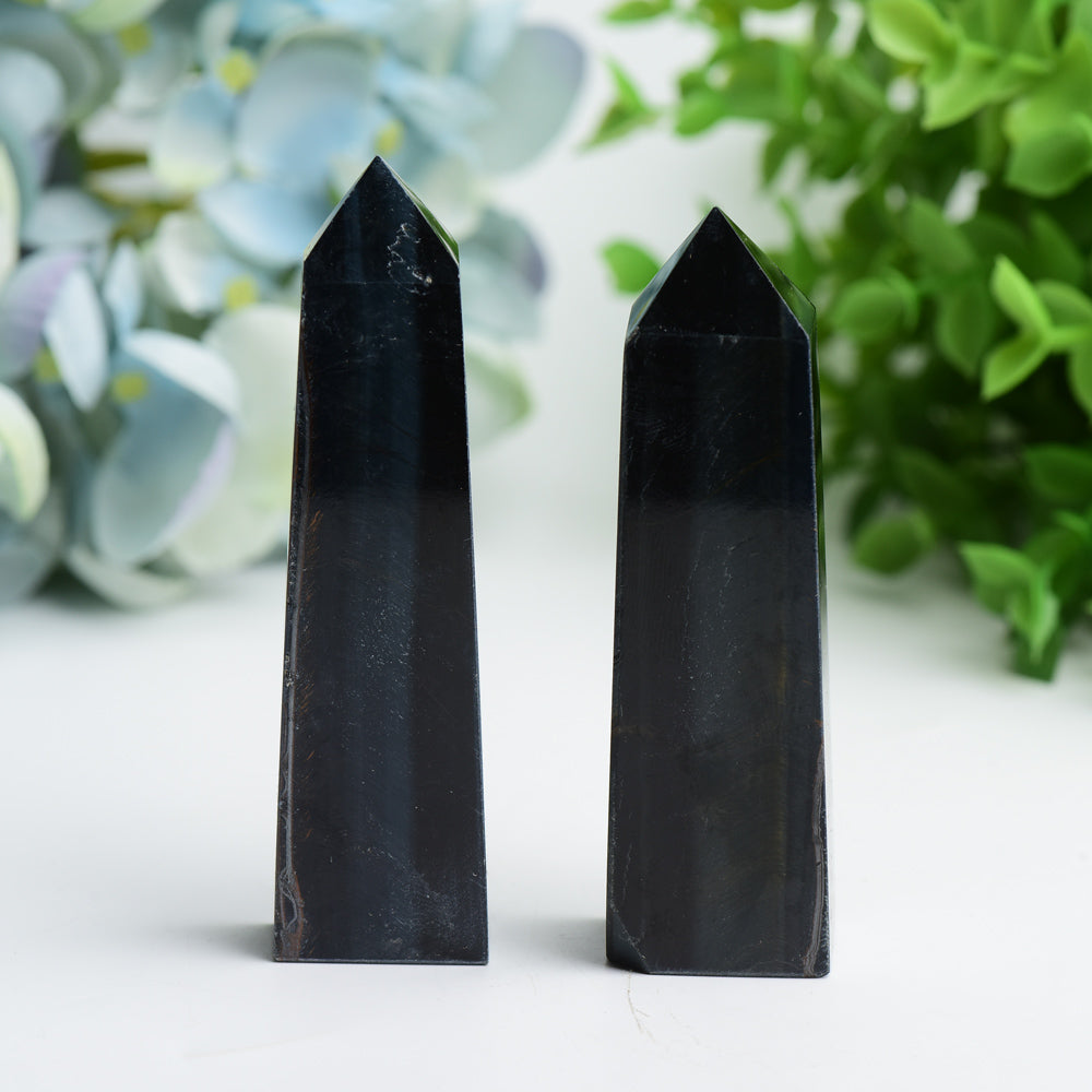 3.3-4.0 inch Blue Tiger Eye Crystal Point for Healing