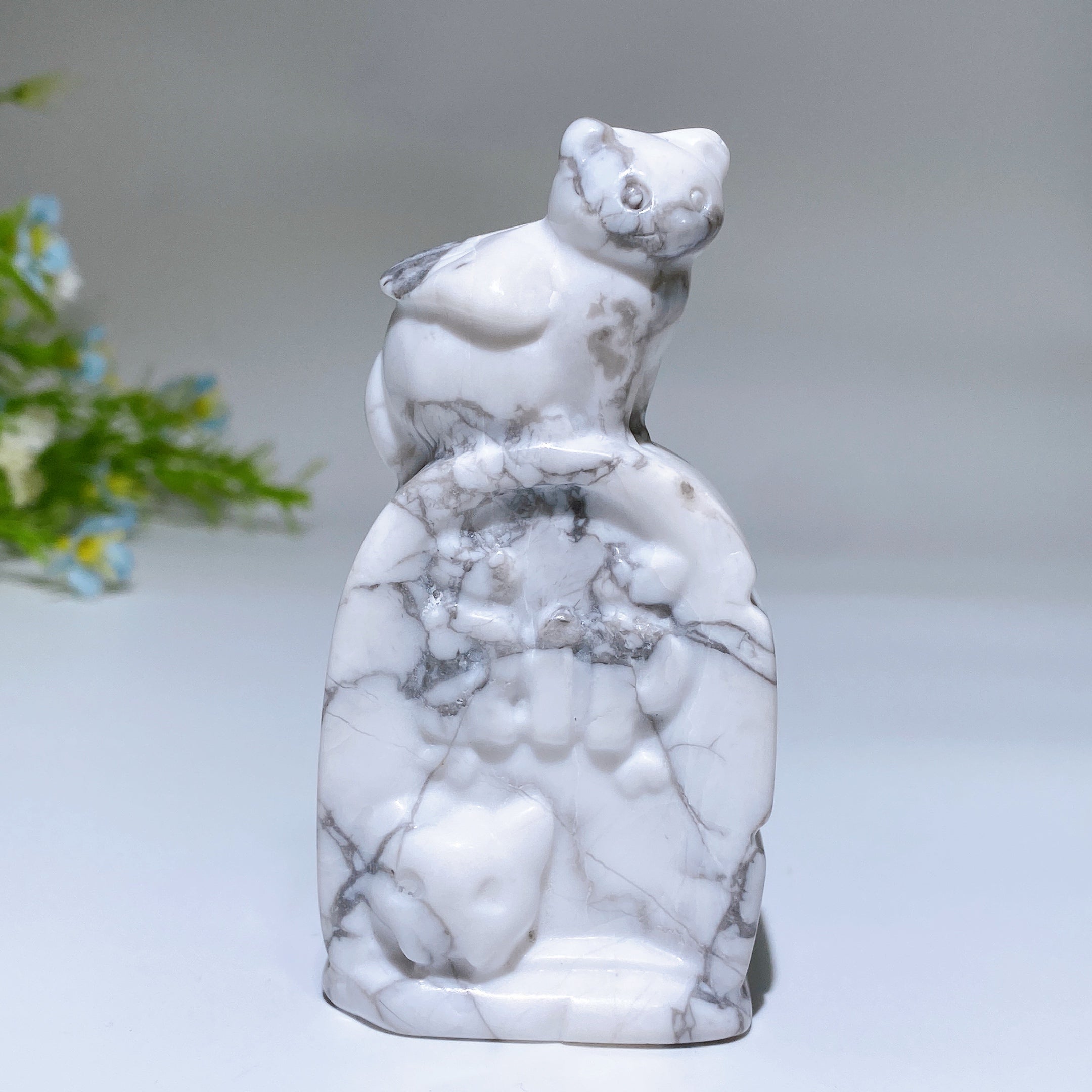 3.3 inch Crystal Cat Carving for Healing and Decor