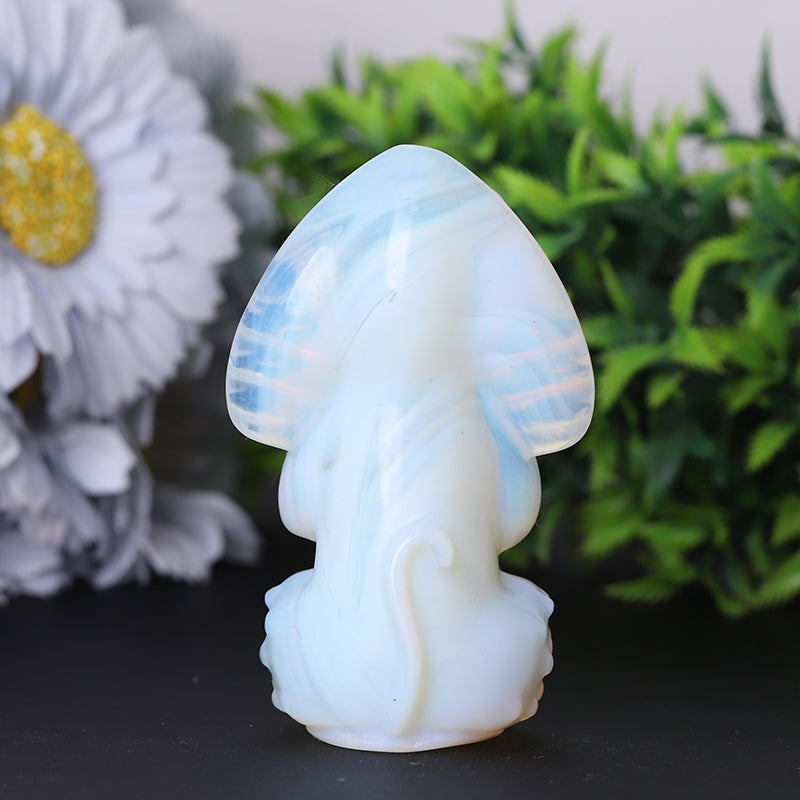 3.3 Inch Opalite Crystal Figurine Carving for Healing Energy