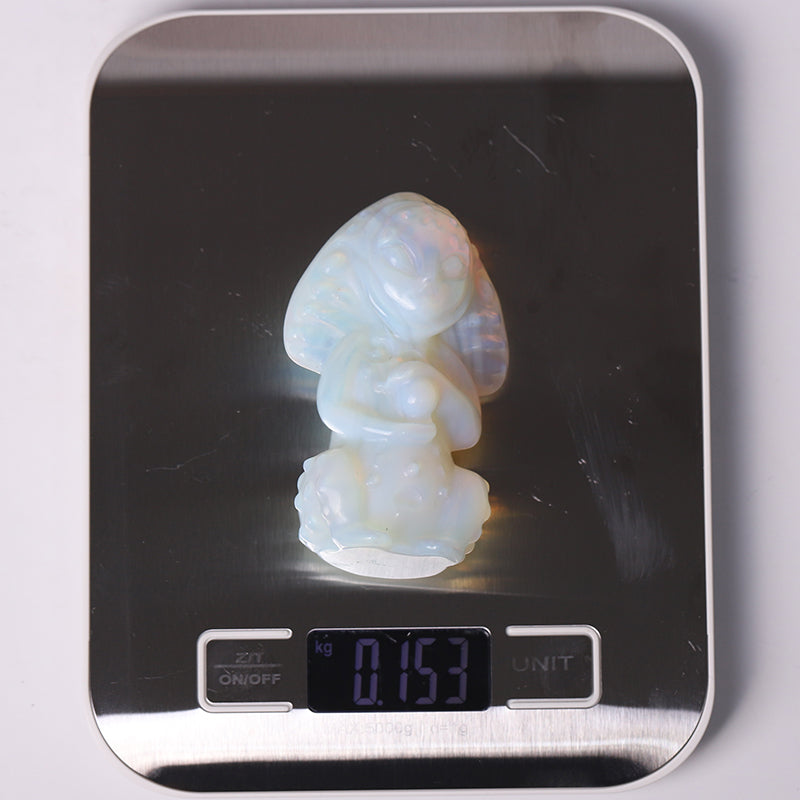 3.3 Inch Opalite Crystal Figurine Carving for Healing Energy