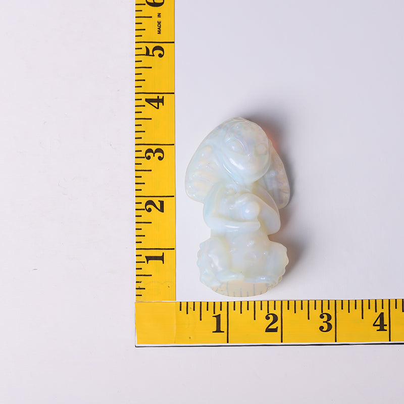 3.3 Inch Opalite Crystal Figurine Carving for Healing Energy