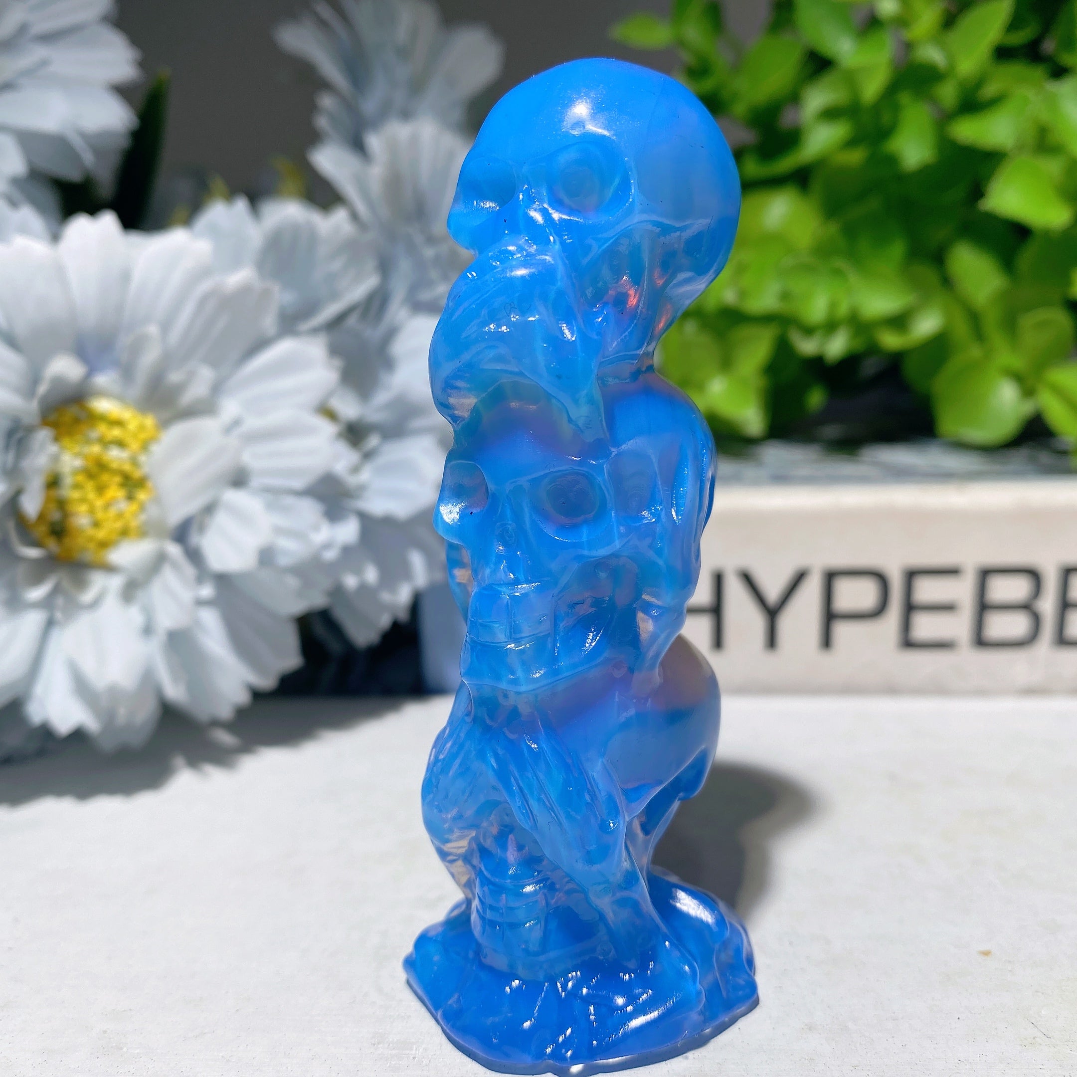 3.35-inch Mixed Crystal No Skulls Carved Figurines