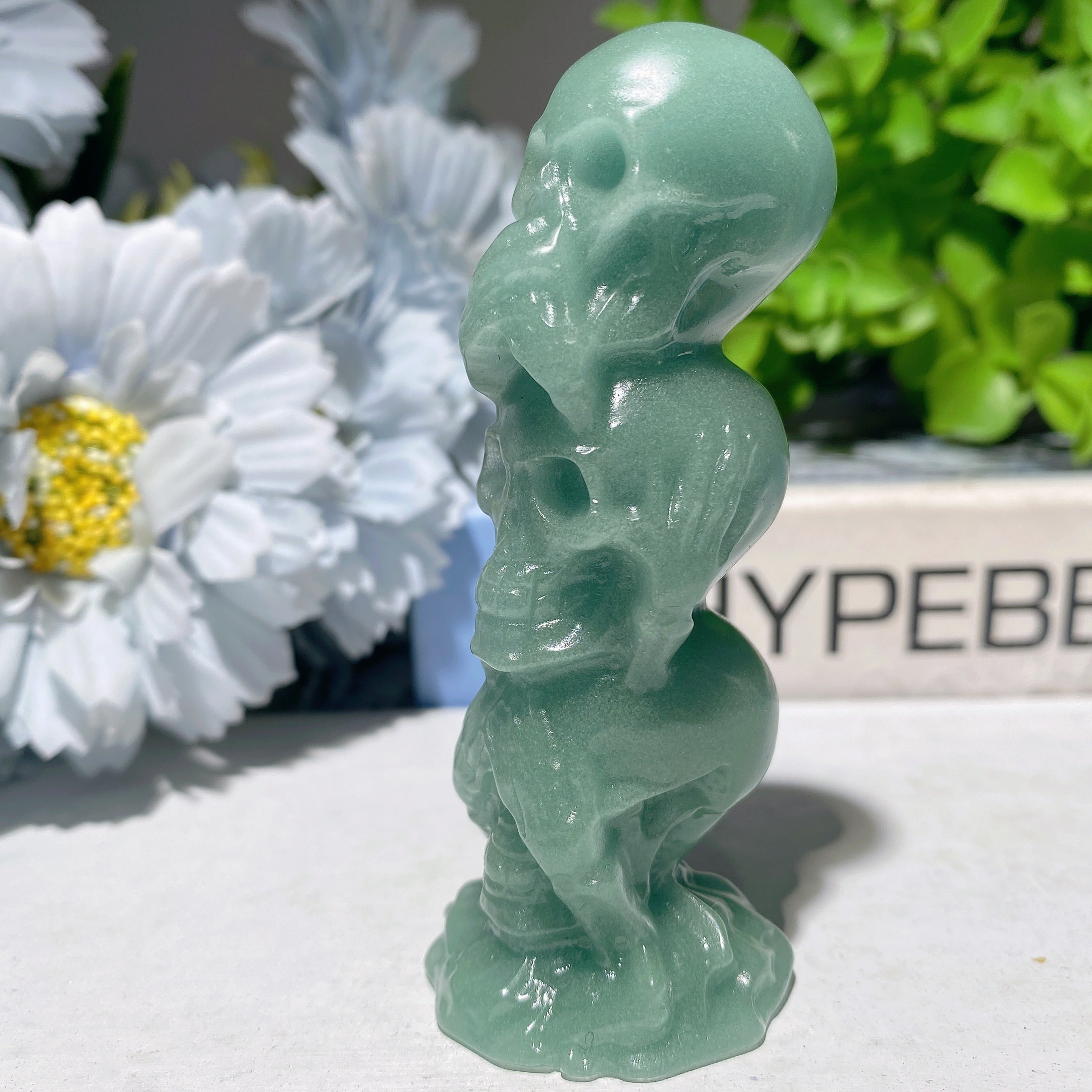 3.35-inch Mixed Crystal No Skulls Carved Figurines