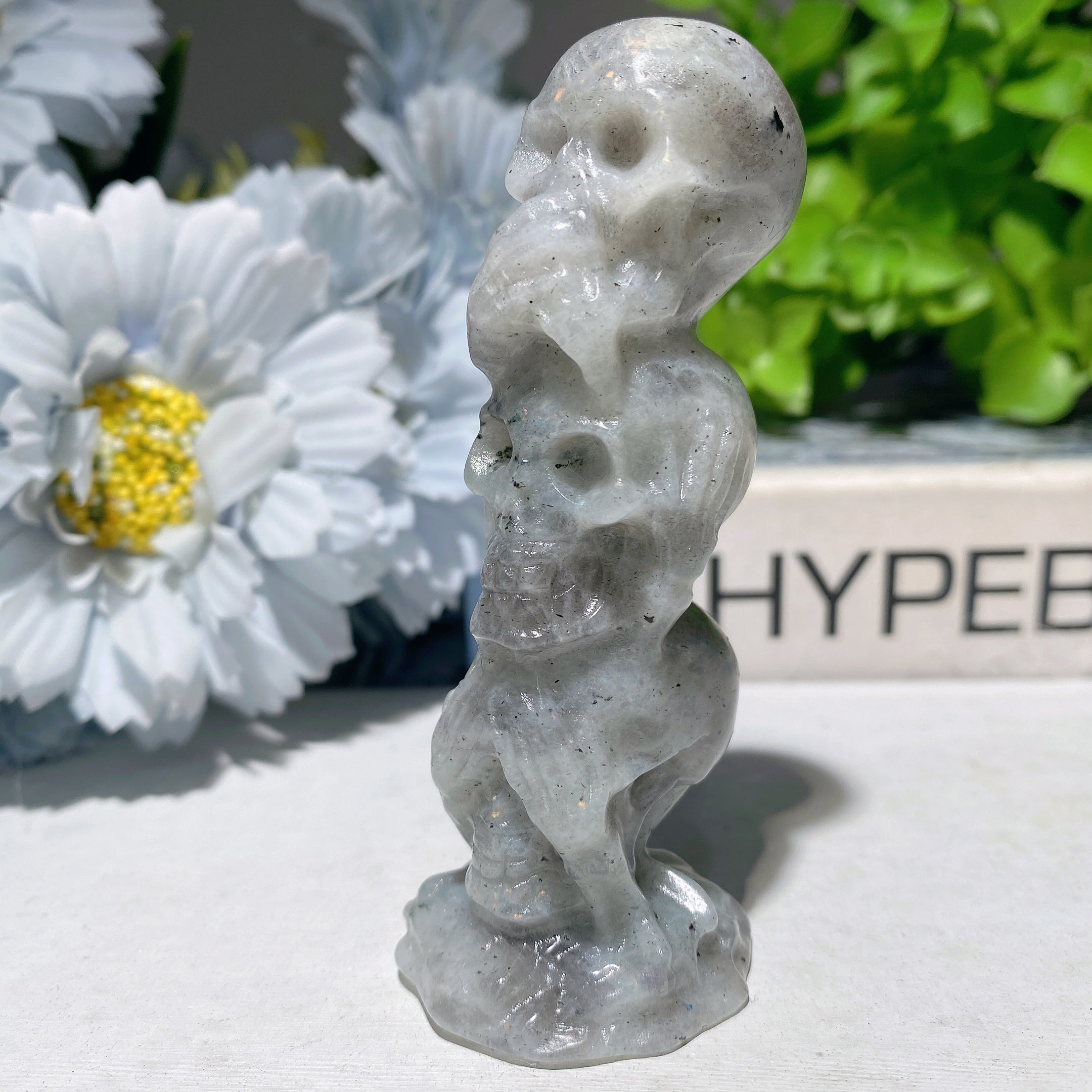 3.35-inch Mixed Crystal No Skulls Carved Figurines
