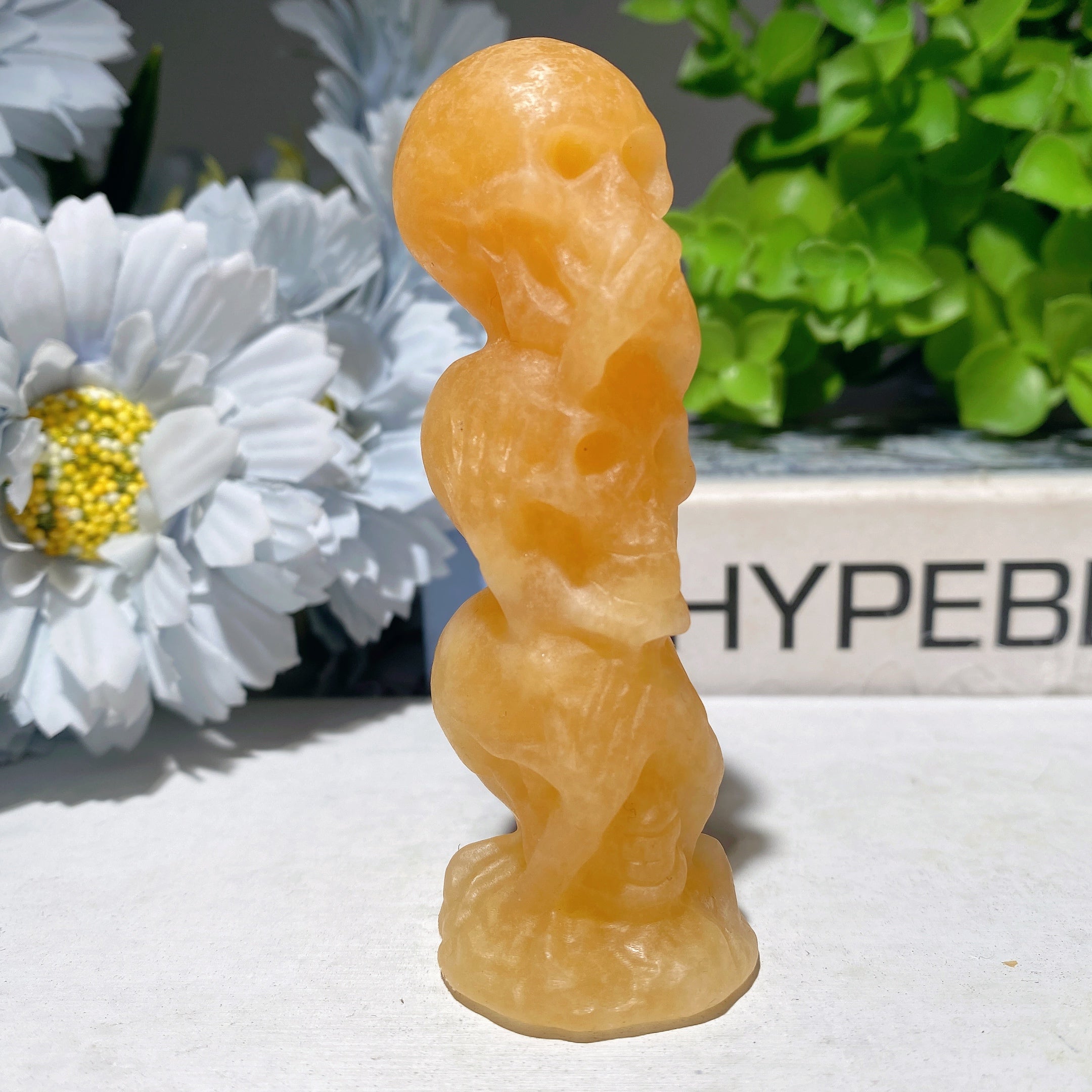 3.35-inch Mixed Crystal No Skulls Carved Figurines