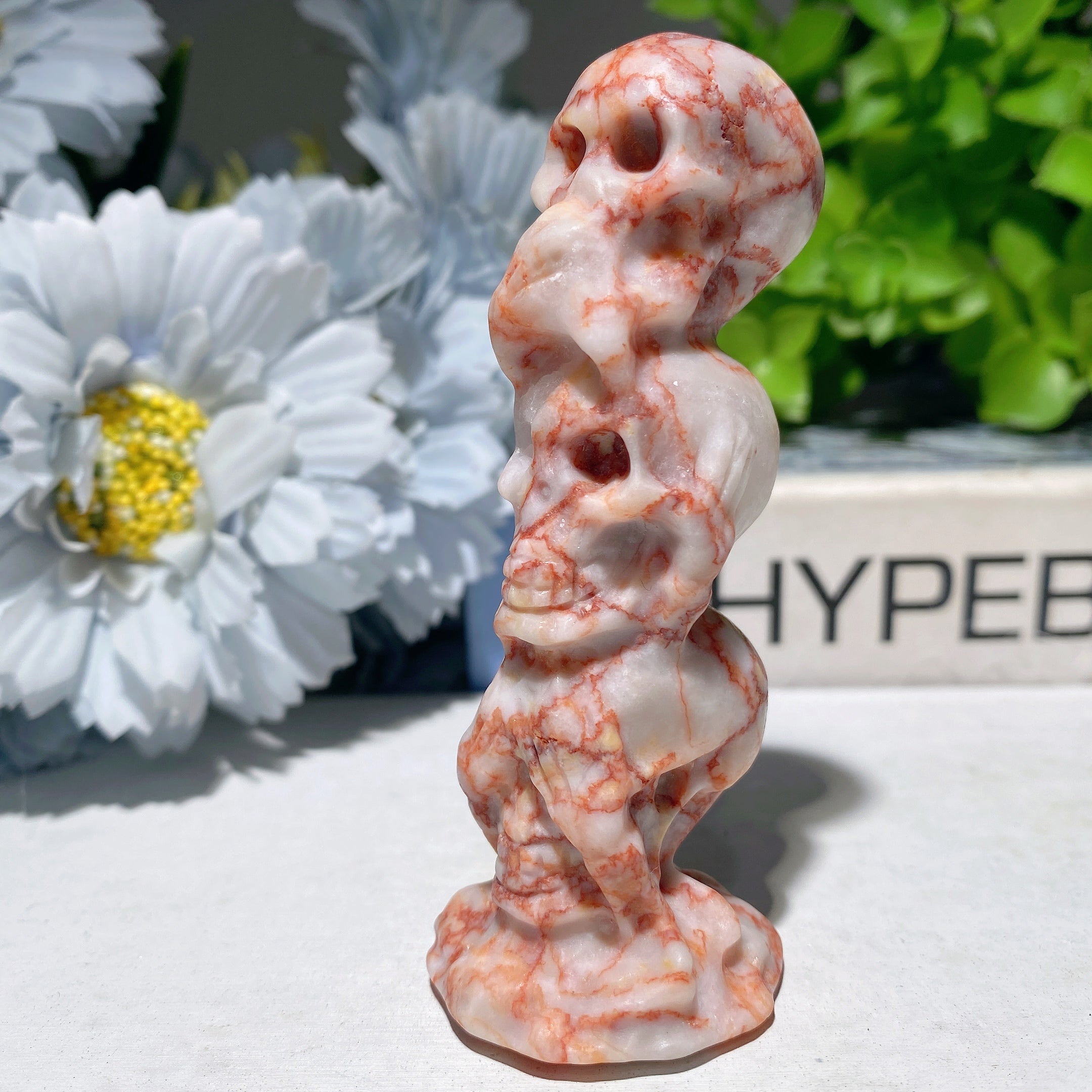 3.35-inch Mixed Crystal No Skulls Carved Figurines