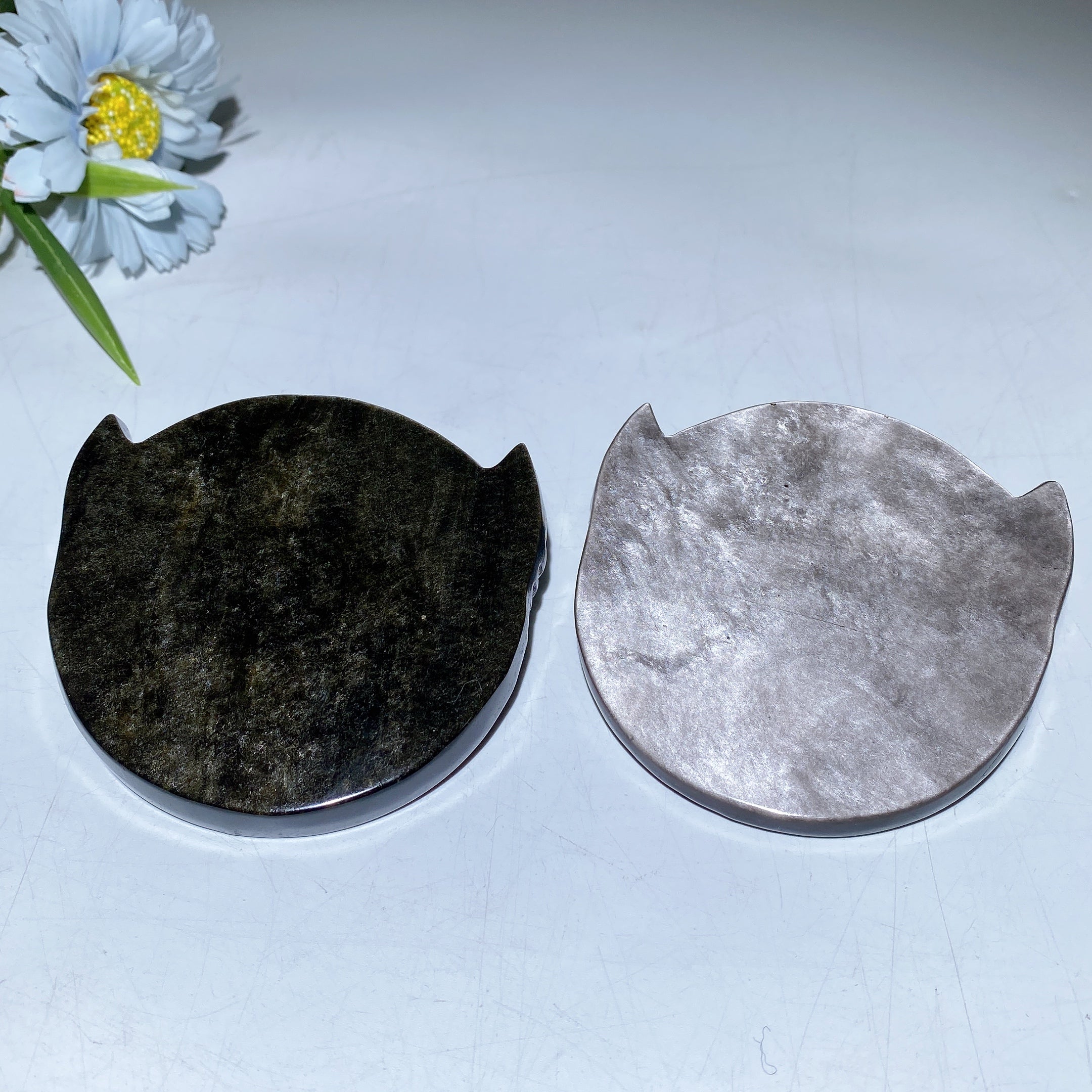 3.4" Golden Obsidian Crystal Insect Carving Figurine