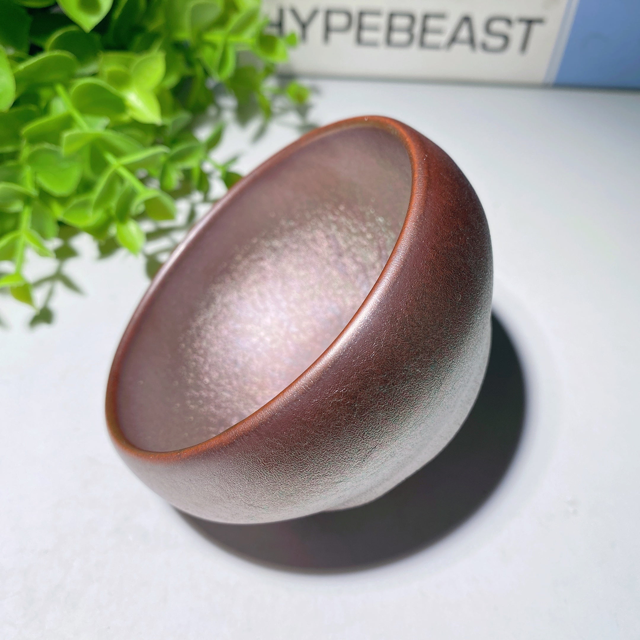 3.4 Inch Ceramic Tea Cup with Metal Coating