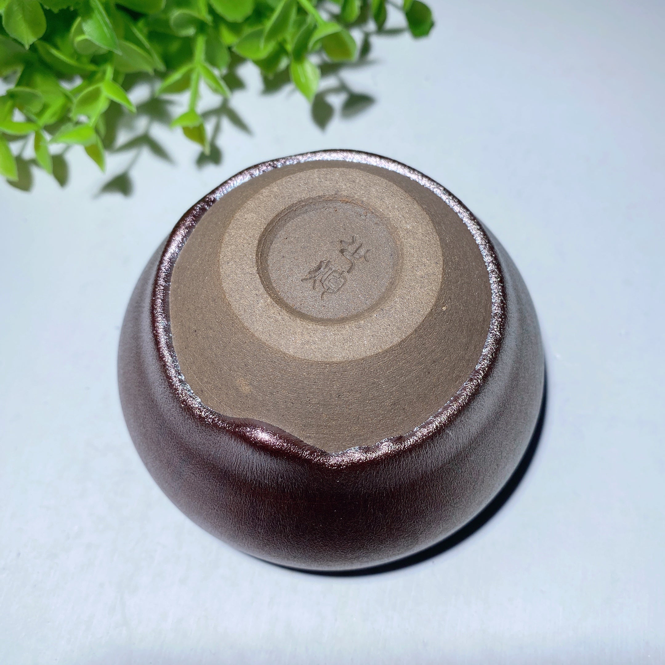 3.4 Inch Ceramic Tea Cup with Metal Coating