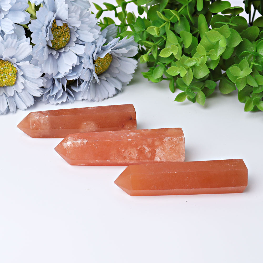3-4 Inch Honey Calcite Crystal Points for Energy Healing