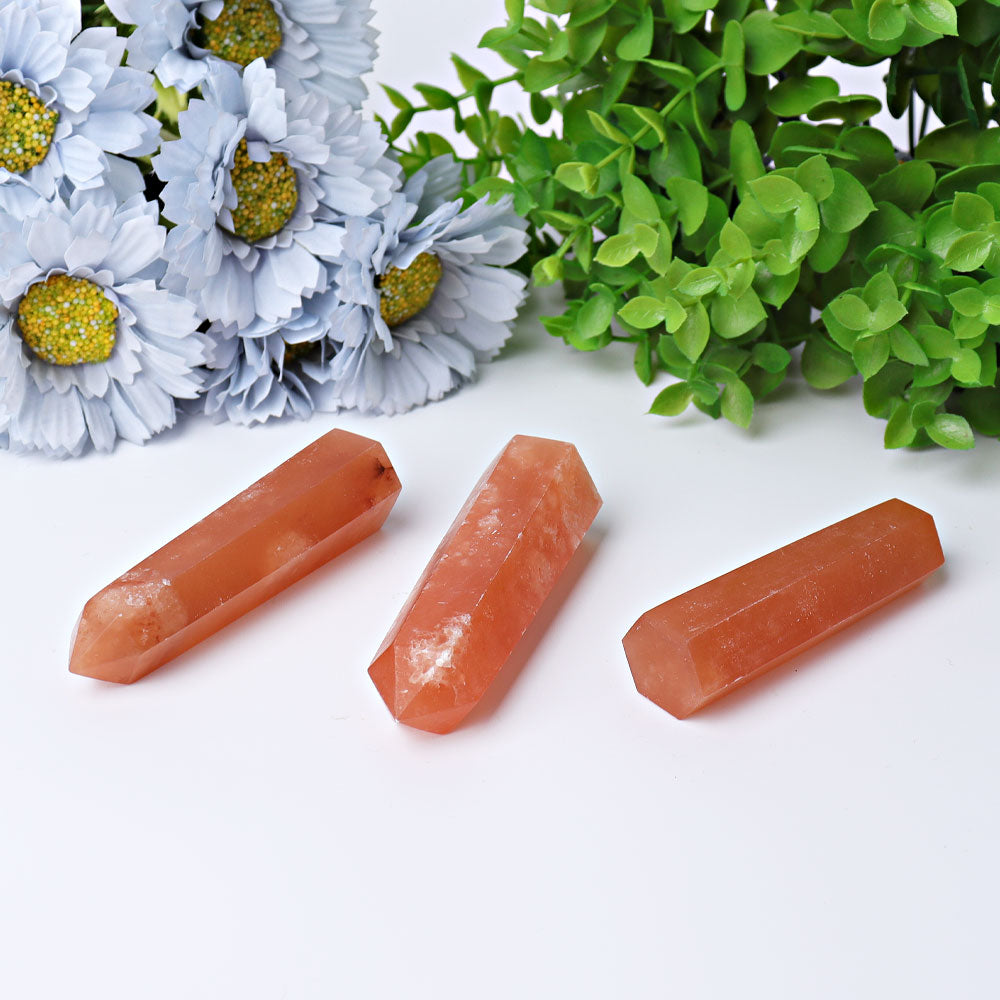 3-4 Inch Honey Calcite Crystal Points for Energy Healing