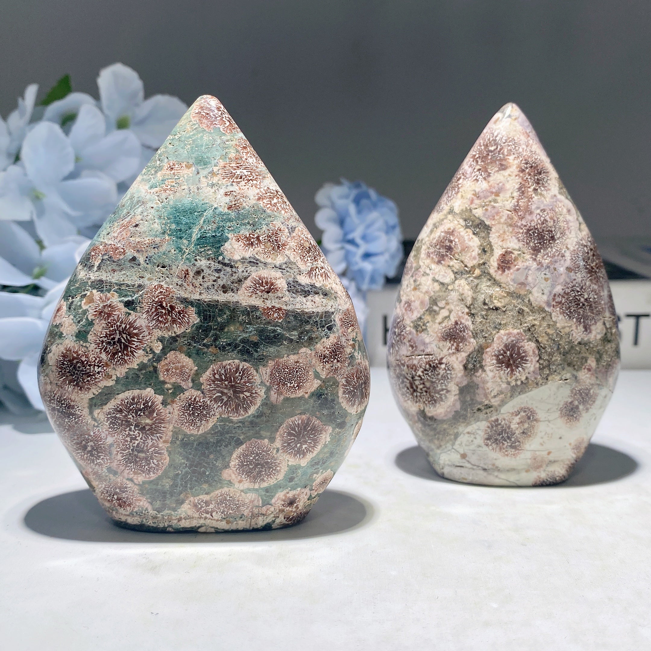 3.5-4.5 Inch Fireworks Jasper Free Form Crystal Specimen
