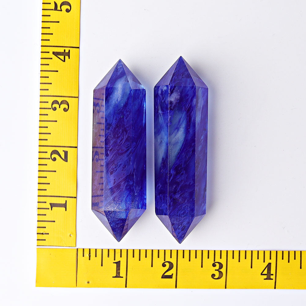 3.5-4 inch Blue Double Terminated Crystal Points for Energy Healing