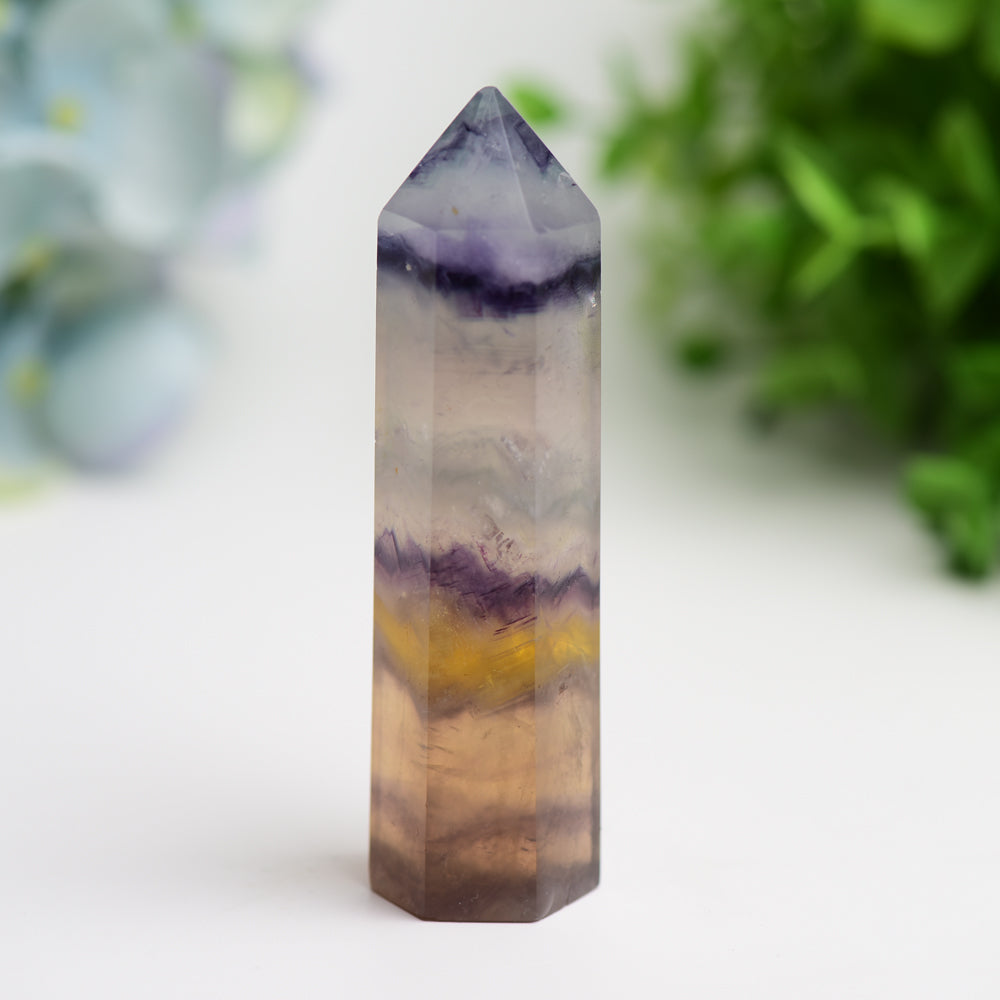 3.5-4 Inch Fluorite Crystal Tower for Healing Energy