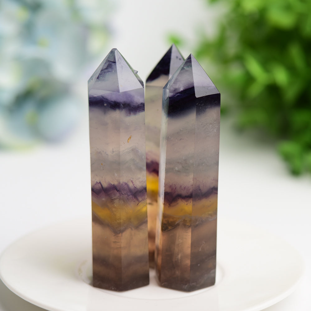 3.5-4 Inch Fluorite Crystal Tower for Healing Energy