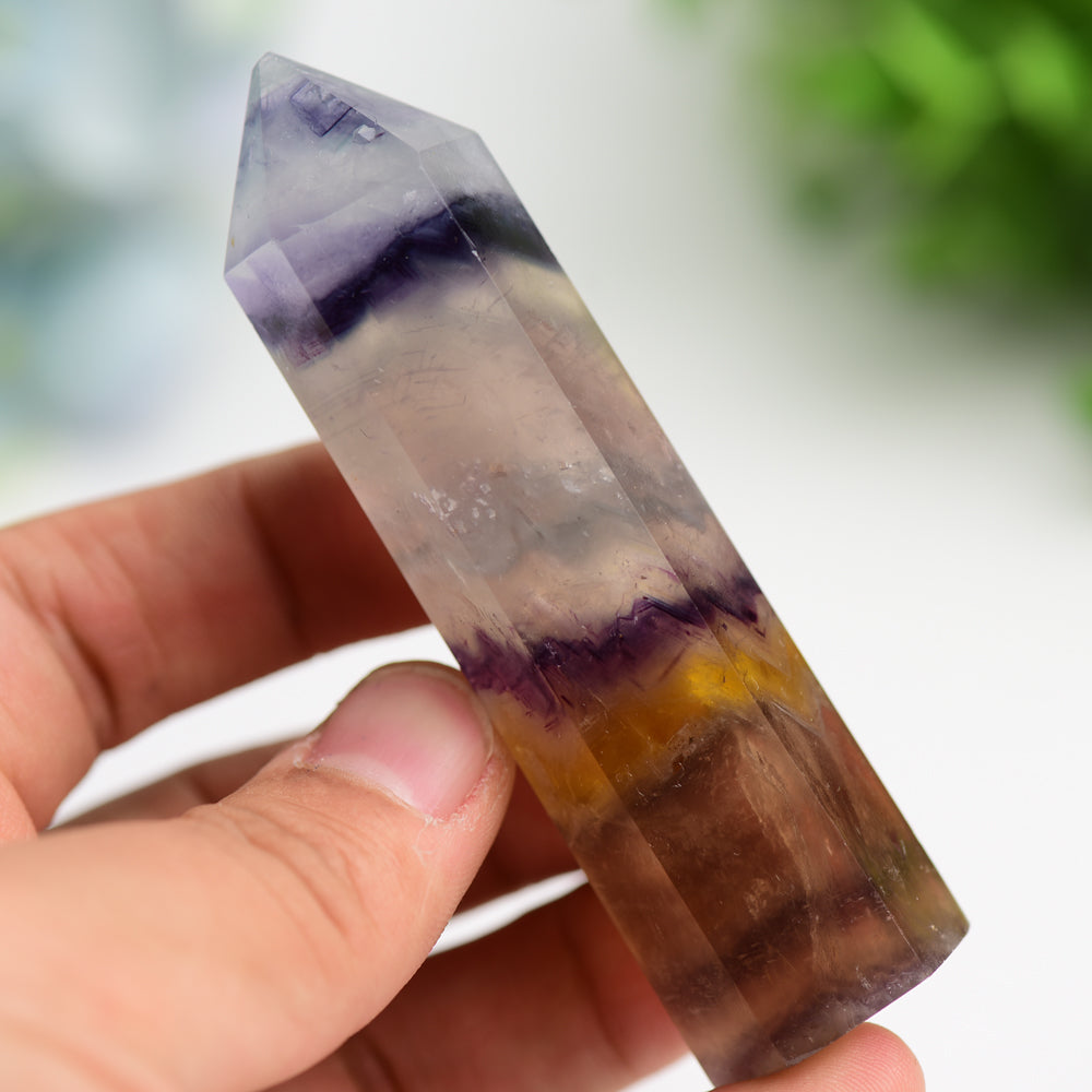 3.5-4 Inch Fluorite Crystal Tower for Healing Energy