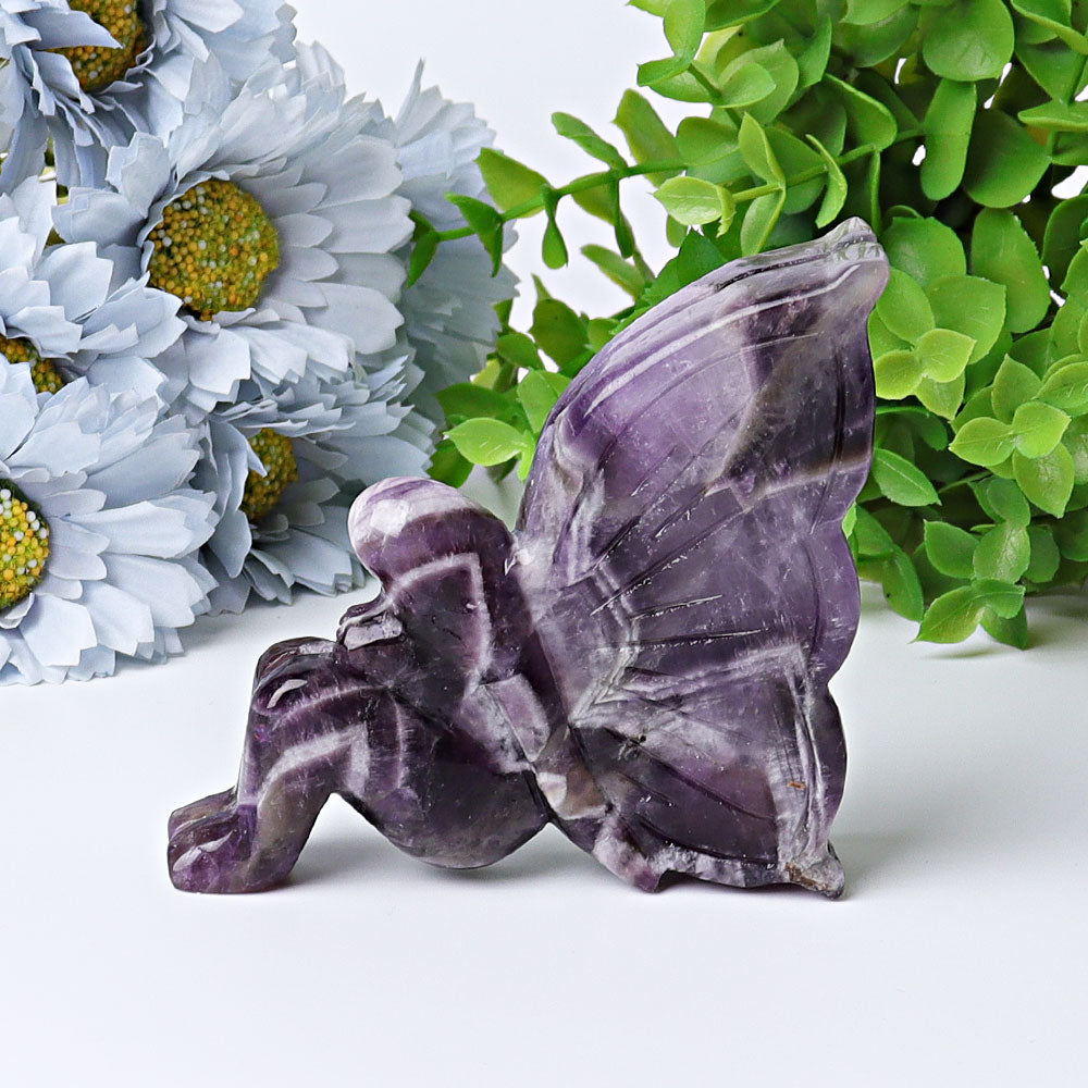 3.5-inch Amethyst Dream Fairy Crystal Figurine