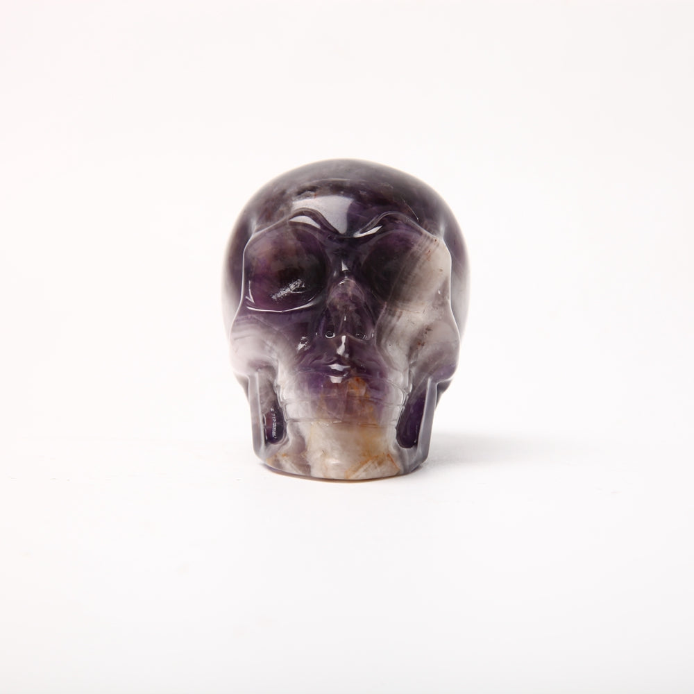3.5 inch Dream Amethyst Crystal Carving Skull