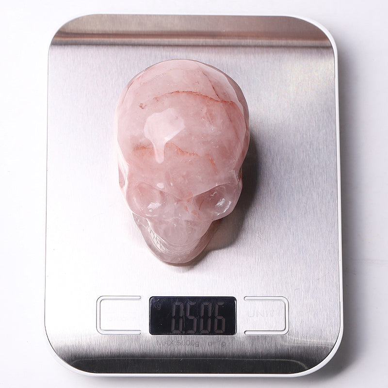 3.5-inch Fire Quartz Crystal Skull for Meditation