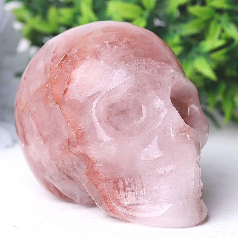 3.5-inch Fire Quartz Crystal Skull for Meditation