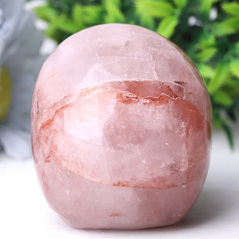 3.5-inch Fire Quartz Crystal Skull for Meditation