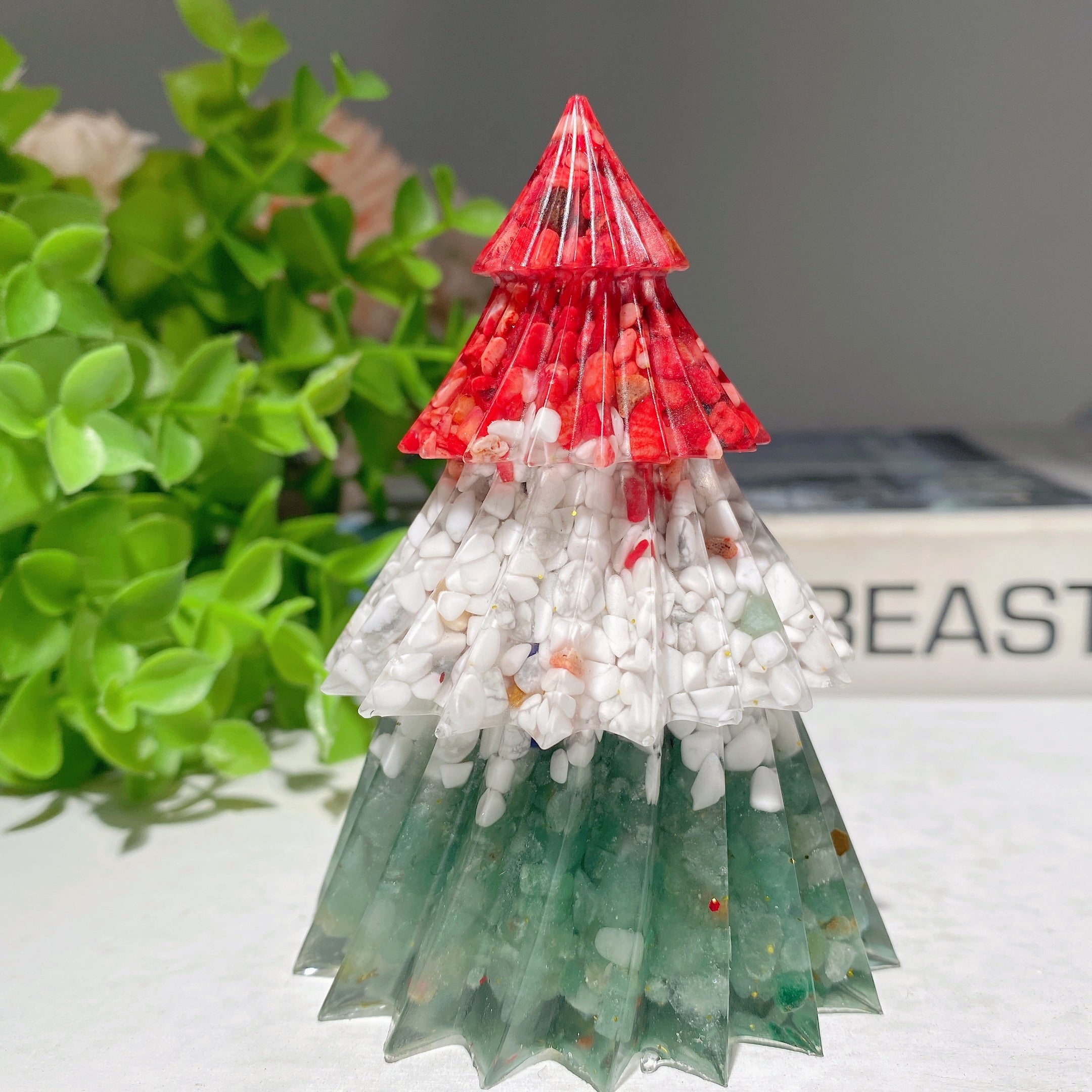 3.5 Inch Mixed Crystal Resin Spiritual Tree Sculpture Meditation