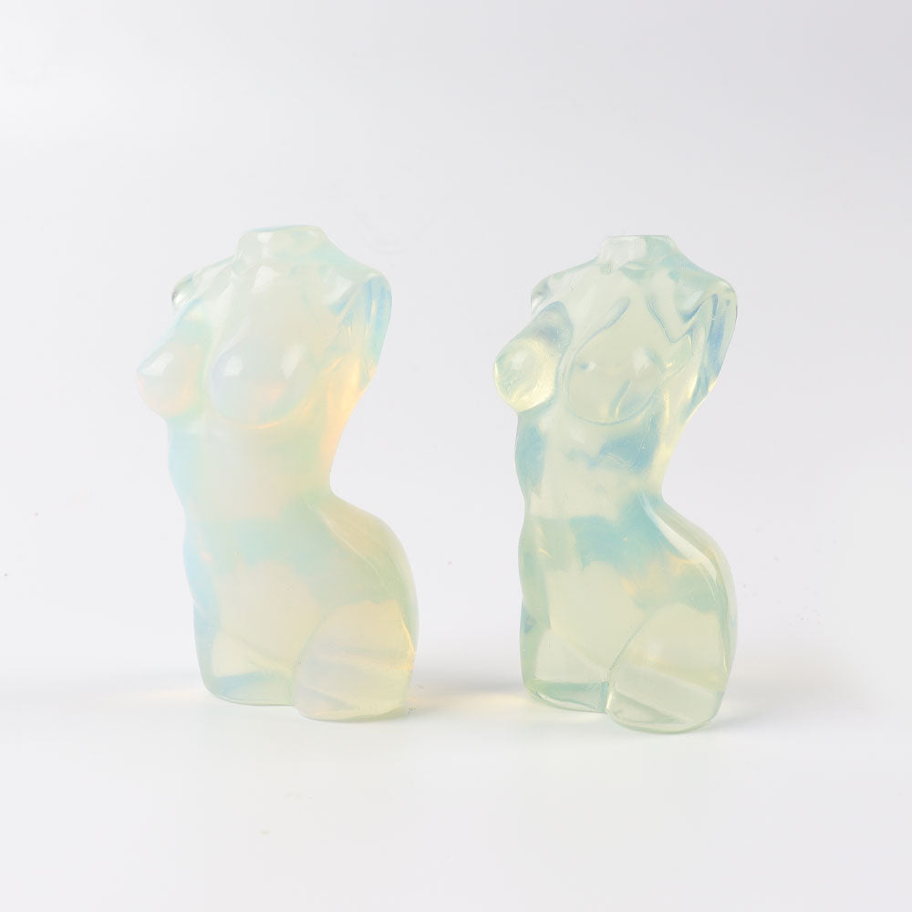 3.5-Inch Opalite Crystal Figurine Carving for Healing