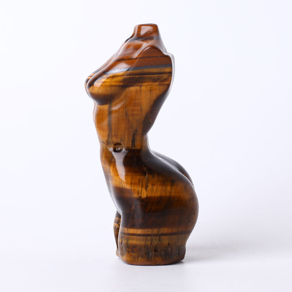 3.5 Inch Tiger Eye Crystal Figurine Carving for Healing