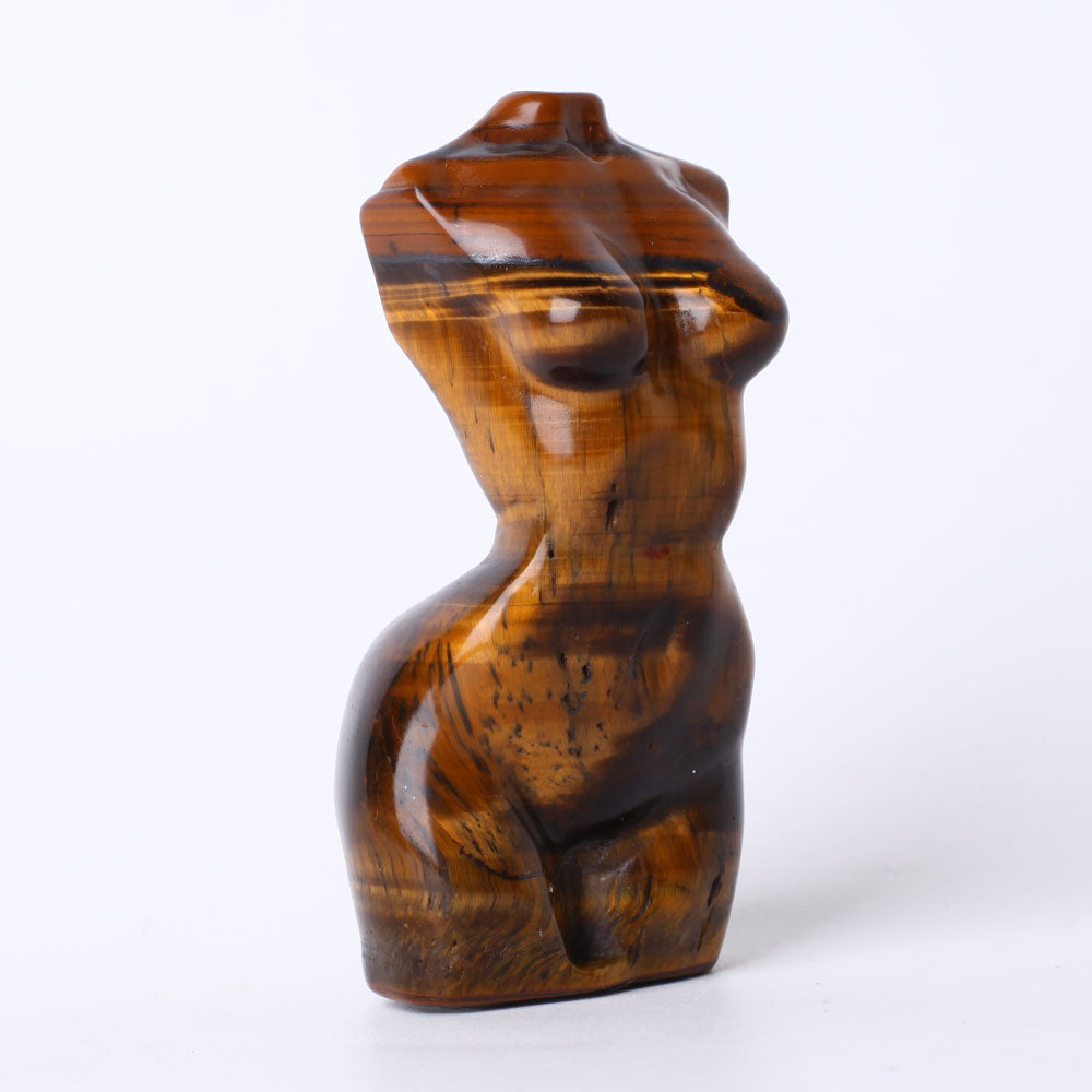 3.5 Inch Tiger Eye Crystal Figurine Carving for Healing